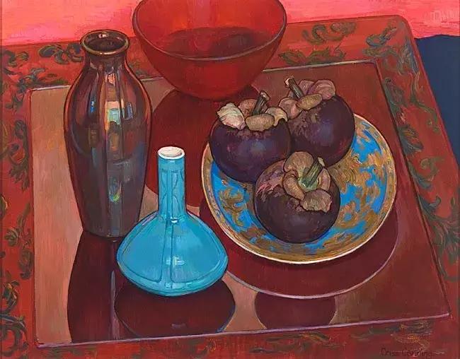 她72岁，画了50多年的画，花儿在她笔下都有了个性