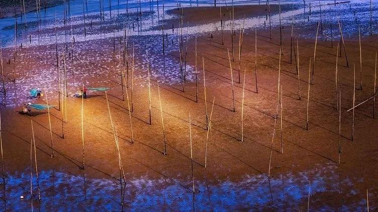 霞浦滩涂光影摄影作品,霞浦摄影风光