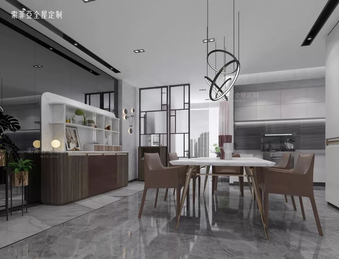 大门正对餐厅隔断效果图,客厅餐厅电视墙隔断效果图大全