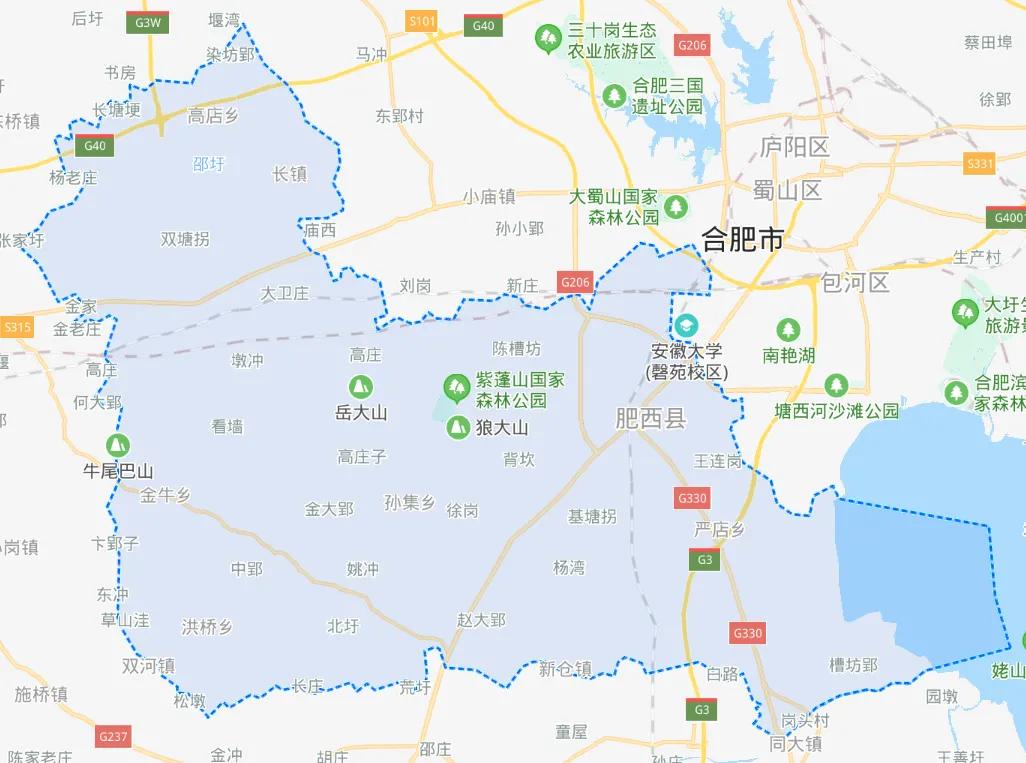 合肥市最新行政区域划分图,合肥行政区在哪里