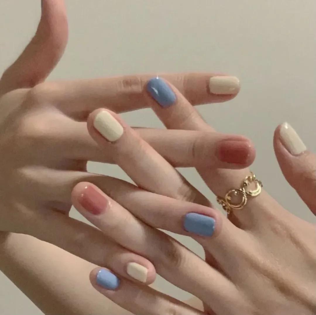 2022显白又高级的美甲海底捞,海底捞美甲图片2022新款裸色