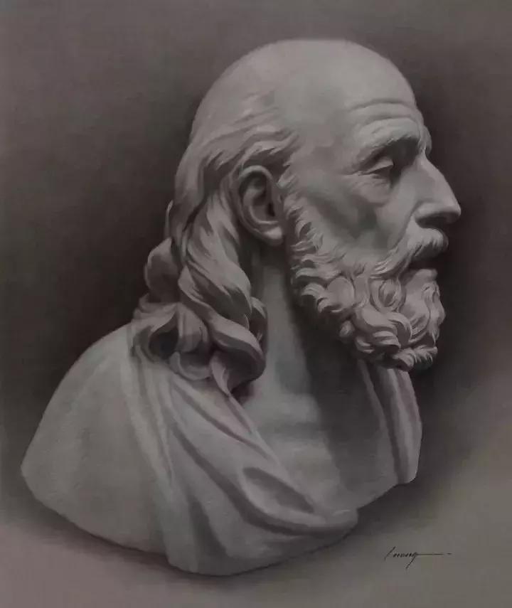 画素描不画脸,画素描总是画不深入