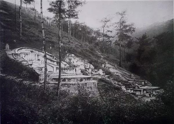 100年前中国风景建筑老照片,两亿多年前的景观