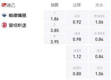 德乙帕德博恩vs柏林赫塔比分,德乙帕德博恩vs圣保利