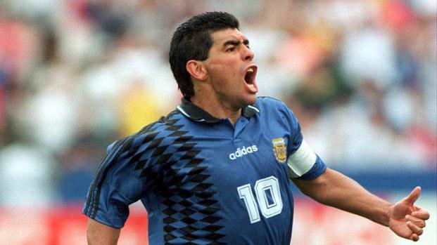 马拉多纳1990世界杯哭泣,1994年世界杯马拉多纳对阵希腊