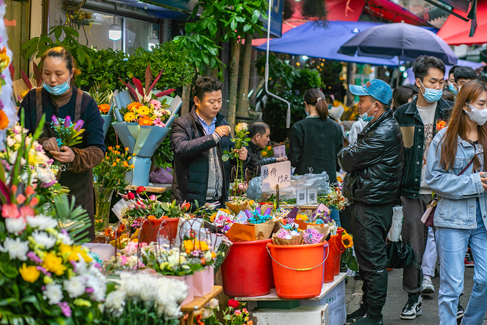 武汉铁机路花市,武汉解放公园花市