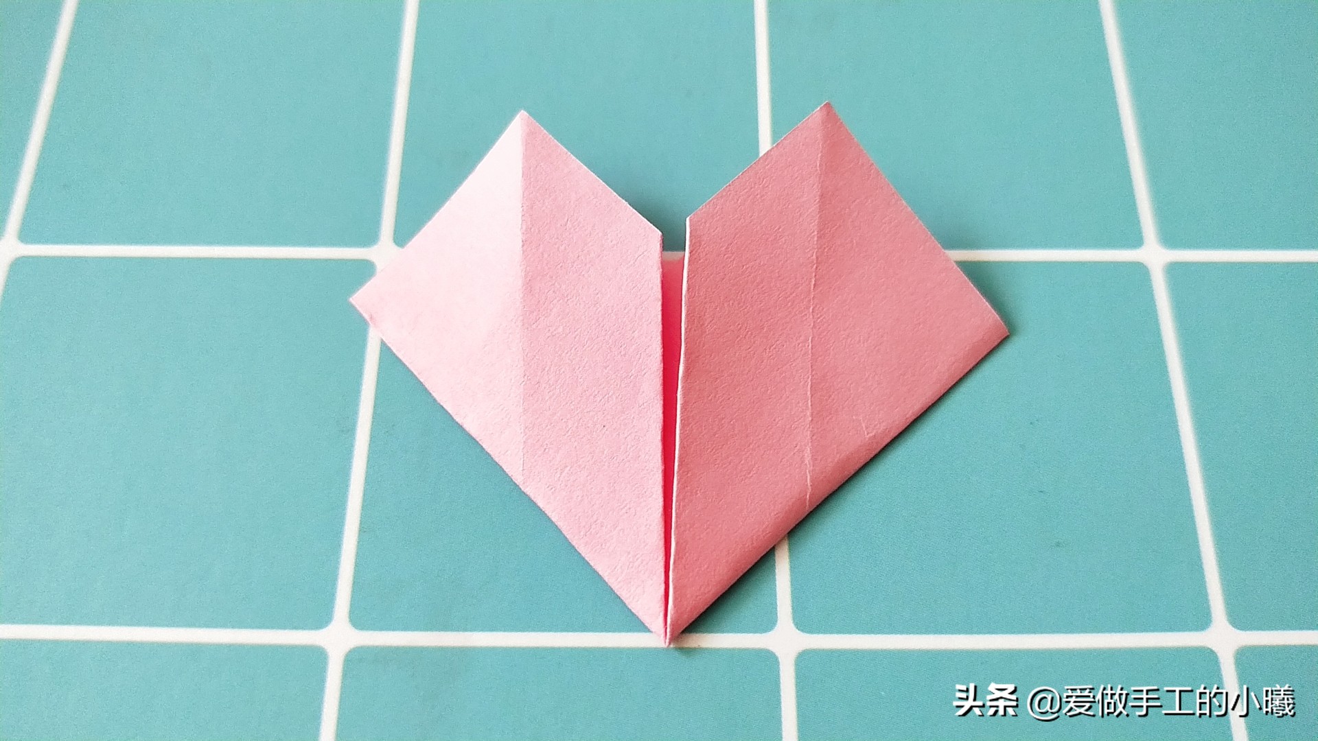 手工折纸爱心戒指简单又好看,折纸戒指简单方法大全图解