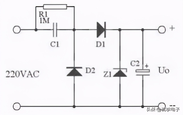 阻容降压电路电容计算公式,阻容降压电路电容容量变小