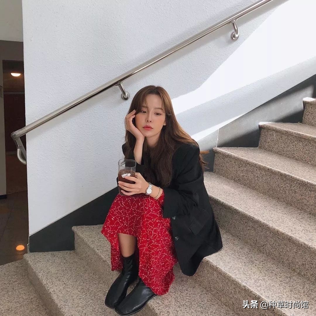 秋冬连衣裙长袖长款过膝修身气质,30套连衣裙搭配图