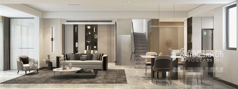 苏州现代轻奢别墅内部装修实景,苏州轻奢别墅装修设计