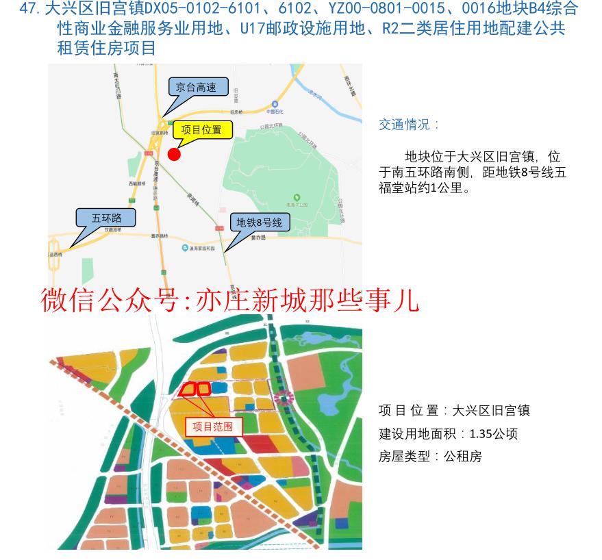 亦庄新城2024年出让地块,亦庄新城拟挂出2宗涉宅地