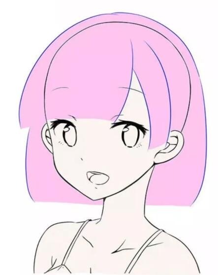 幼儿画头发怎么画,画完脸型怎么画头发