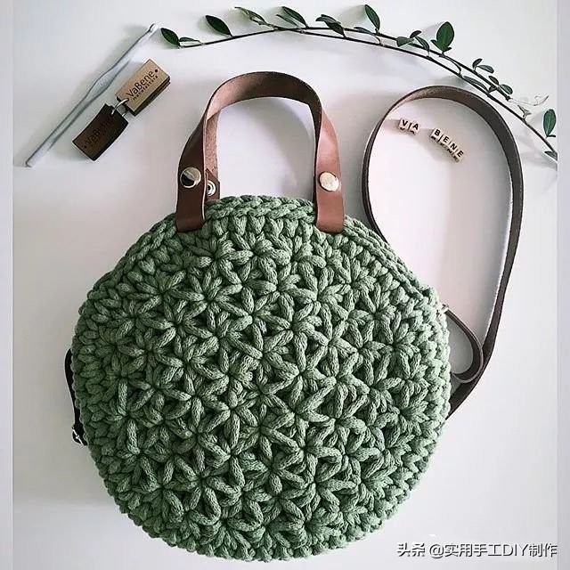 各种圆包包的钩织教程,多种漂亮包包的钩织图解