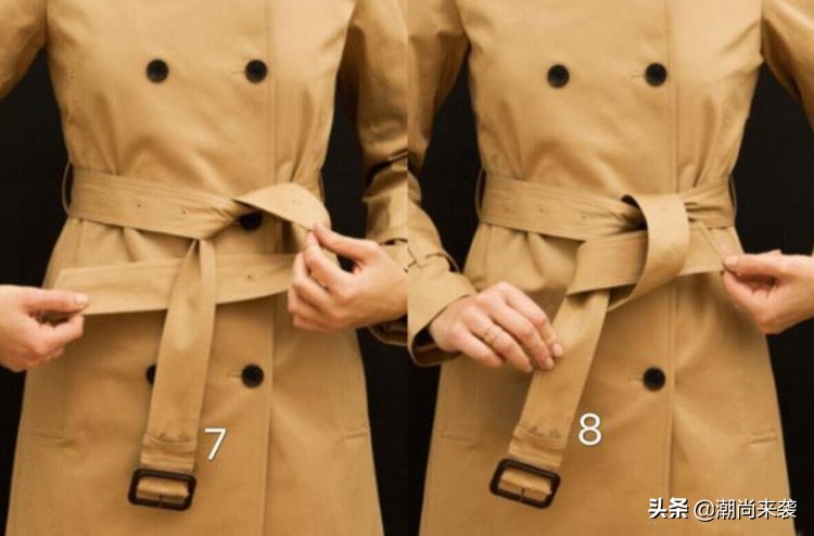 怎样给大衣的腰带系好看的蝴蝶结,大衣腰带后面打结方法不要蝴蝶结