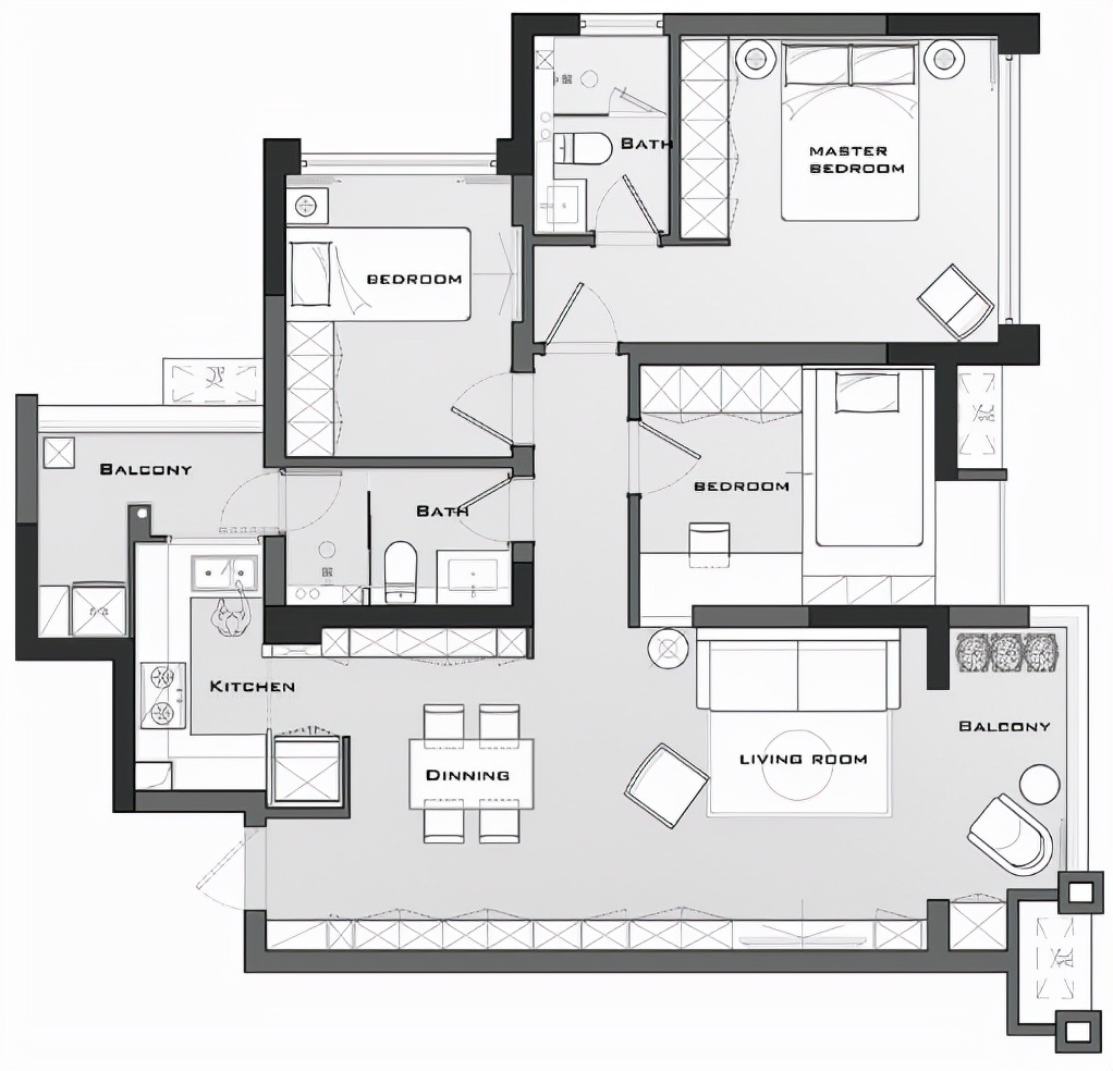 好看的简约黑白灰装修风格,黑白灰实用简洁大气的装修风格