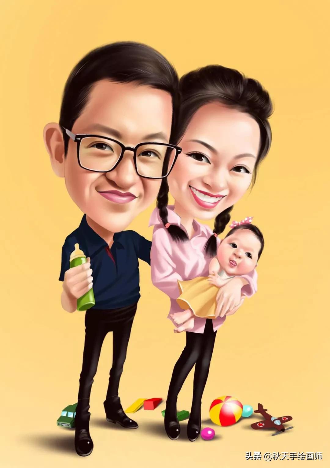 今年流行微信头像卡通男女,手绘商务头像