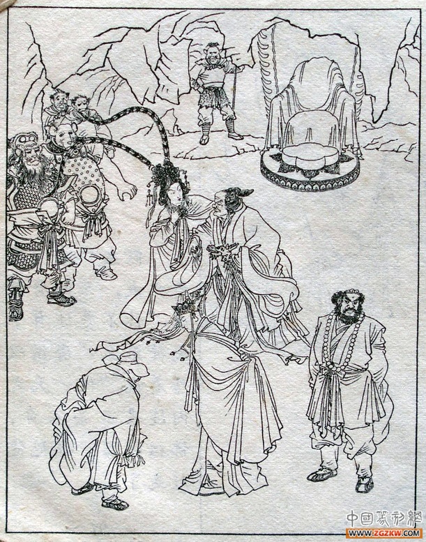 《西游记》之三打白骨精背景图,西游记三打白骨精文字版图文