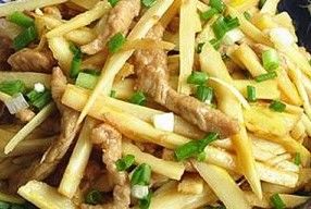 笋的做法竹笋炒肉片,竹笋的家常做法竹笋炒瘦肉