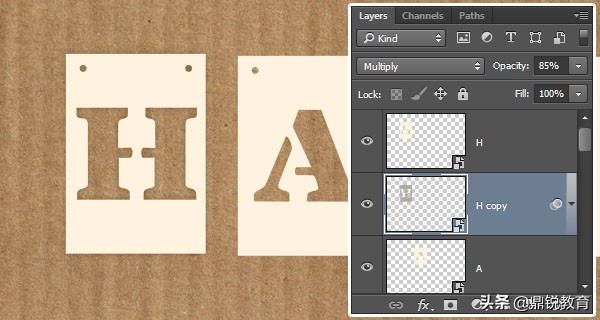 ps镂空浮雕字体怎么做,怎么用ps做一个字体卡片