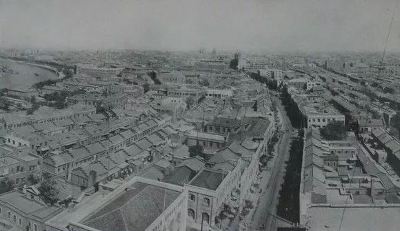 天津卫津路老照片,1998年天津卫津路街景