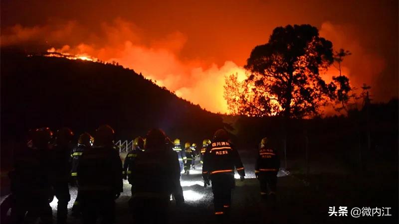 四川内江消防增援震区,成都消防支援西昌森林火灾