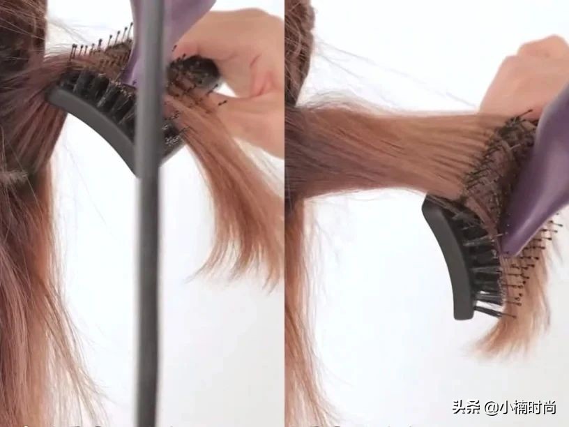长刘海怎么吹蓬松发型视频教程,发型教程之刘海发根的弧度怎么吹