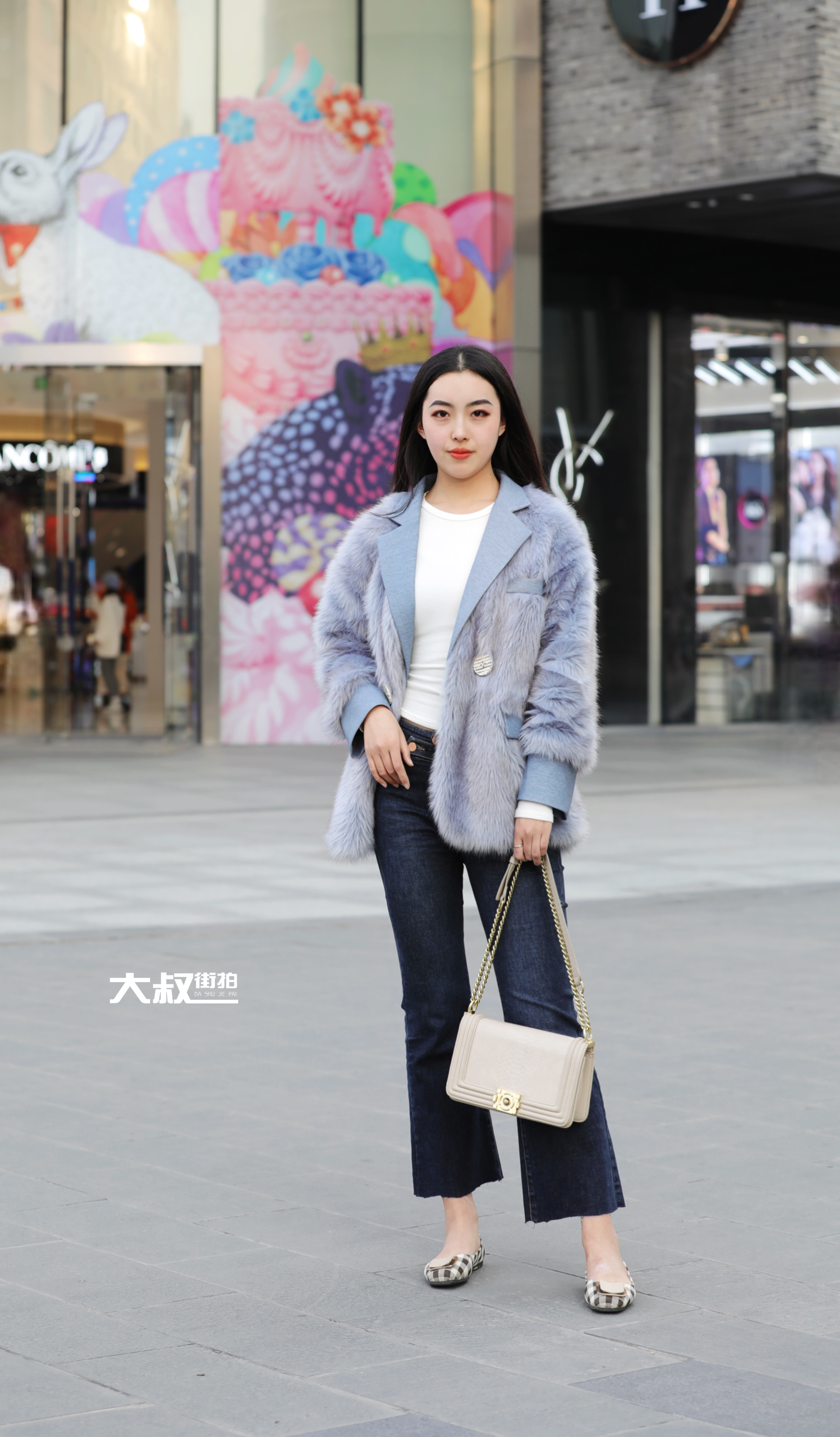 大叔时尚过膝靴,大叔穿黑色高筒雨靴时尚