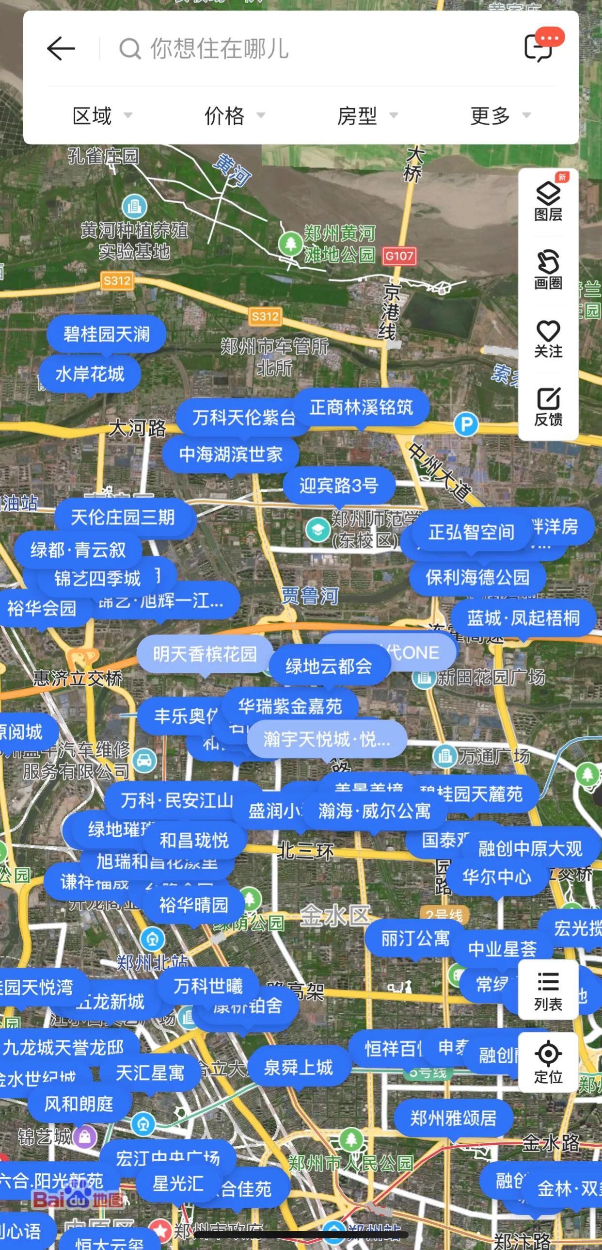 郑州市惠济区楼盘地图,惠济学位房最新楼盘