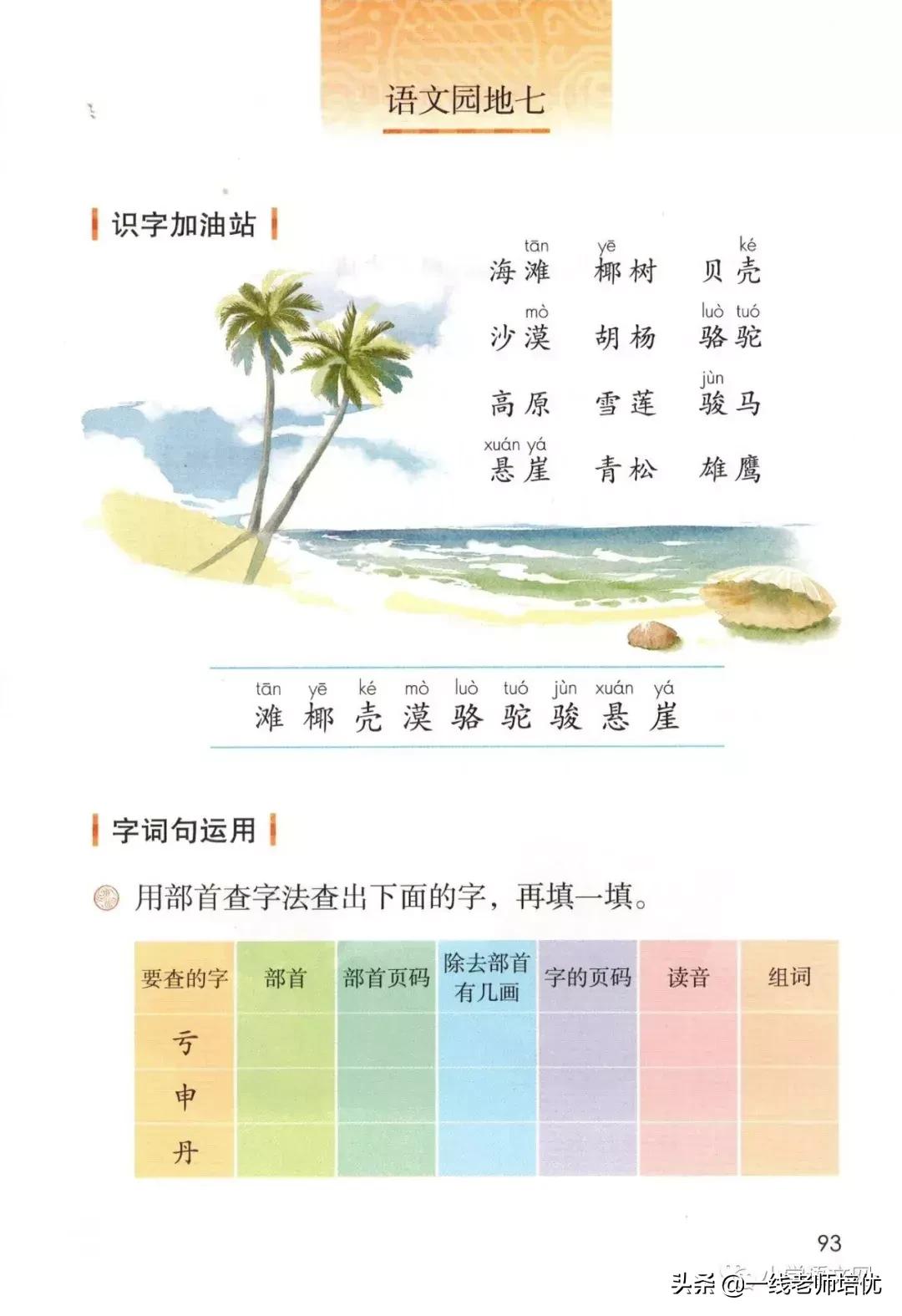 二年级上册语文园地七展示台教学,二年级上册语文园地七的日积月累