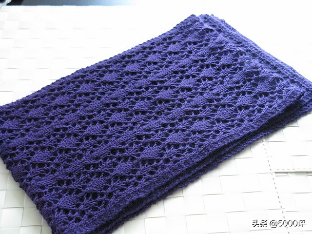 棒针编织围巾简单的,冰条线棒针围巾编织教程完整