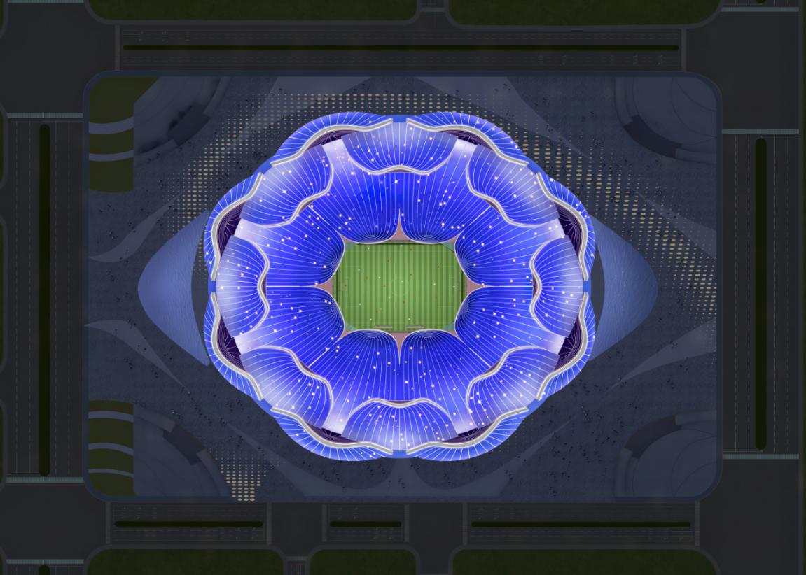 广州恒大足球场效果纪录片,恒大足球灯光秀视频