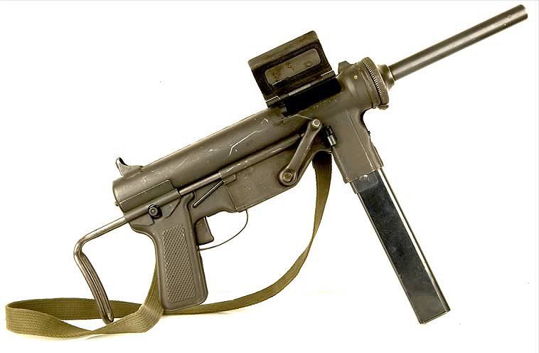 美国m3冲锋枪为什么叫黄油枪,美军m16sb冲锋枪