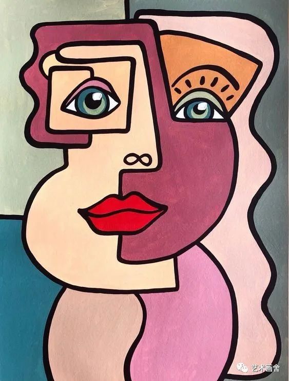 儿童画素材｜人物抽象艺术