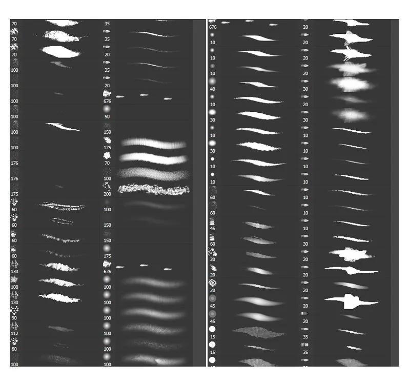 水墨书法笔刷procreate,procreate飘逸头发笔刷