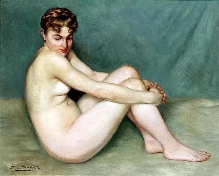 法国画家查尔斯兰德尔戴安娜画像,法国画家笔下的美人美醉了