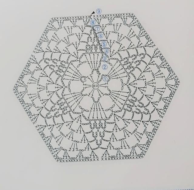 棉线钩16cm直径的杯垫,钩针钩织杯垫视频