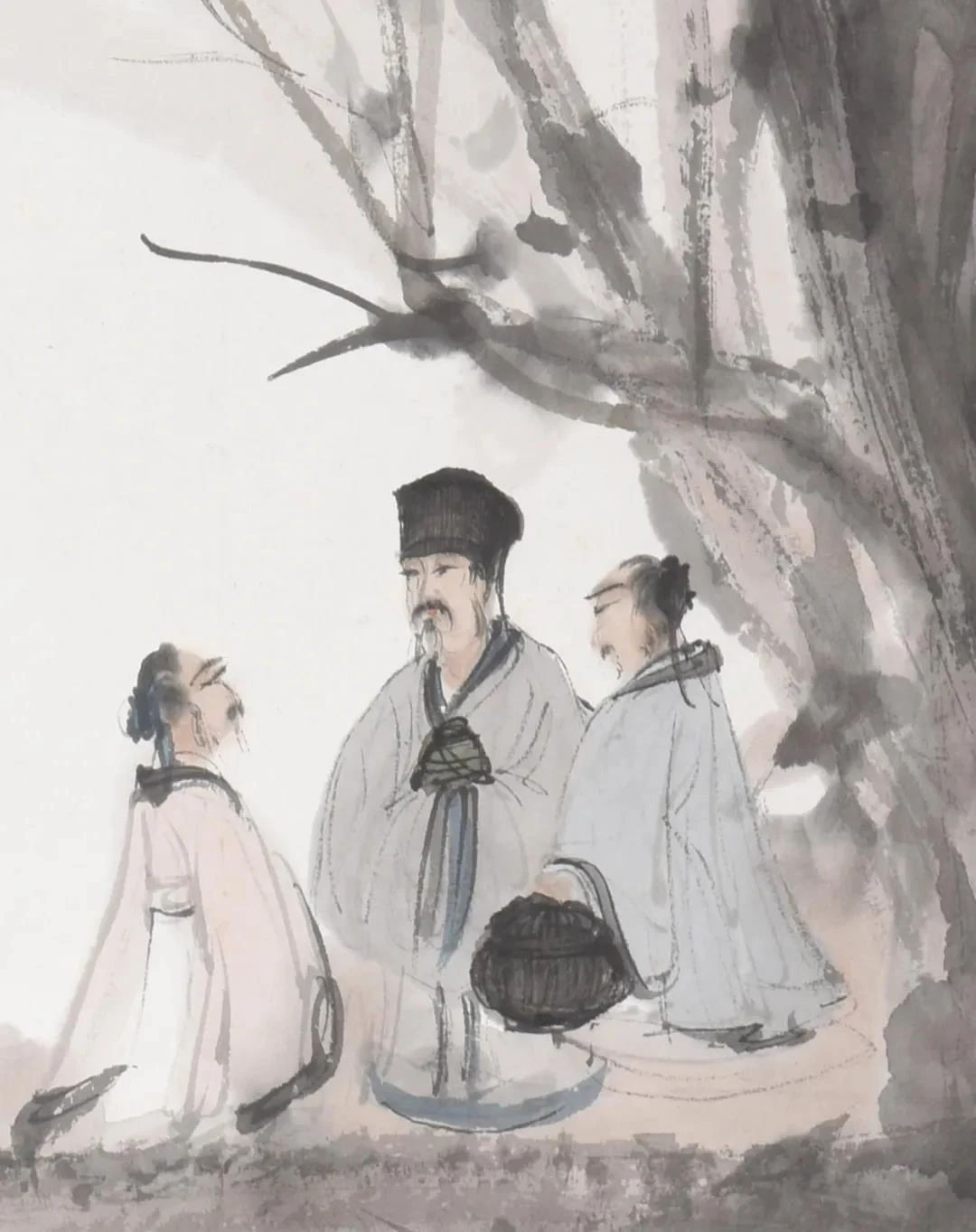 国画江山如此多娇傅抱石高清大图,傅抱石淡墨山水特点