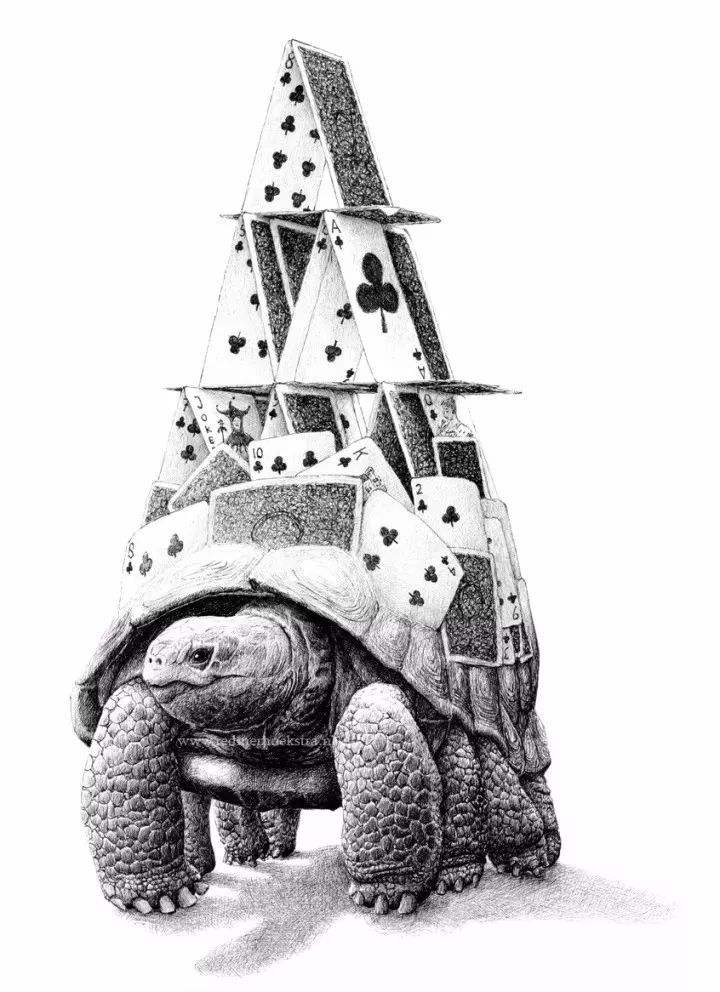 美女头像创意素描作品,素描鱼创意作品