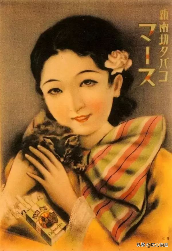 民国风--岁月里的民国香烟广告画都是大美女