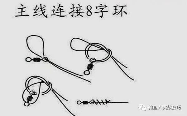 两种不同鱼线绑法,简单易学的主鱼线绑法