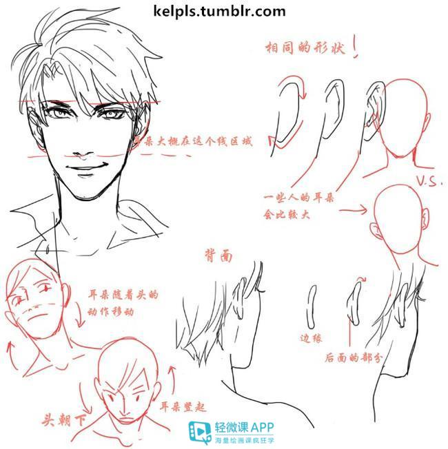 鼻子怎么画显人中短,如何画鼻子各个角度