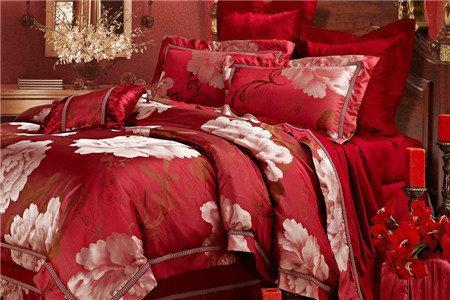 婚礼床上用品四件套刺绣,婚礼四件套床上用品