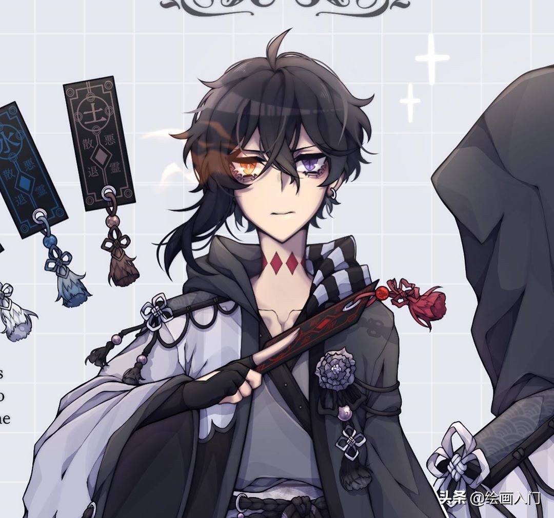 漫画人物手绘马克笔古装,漫画人物绘画作品马克笔