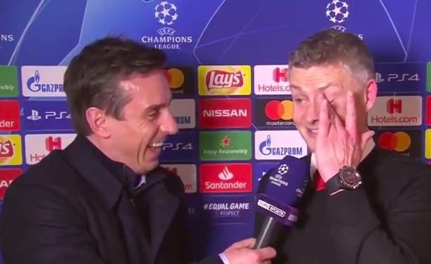 内维尔三问索尔斯克亚,内维尔采访索尔斯克亚