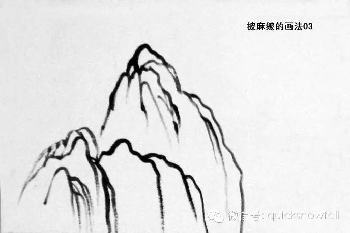 北派山水画山石画法,山水画技法山石的基本画法解析