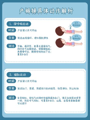 剖腹产产褥操,剖腹产产后恢复操简单动作