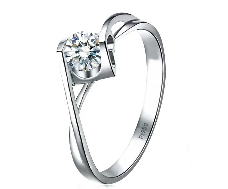 18k金和铂金镶的钻石图片,铂金和18k金镶嵌钻石哪个好