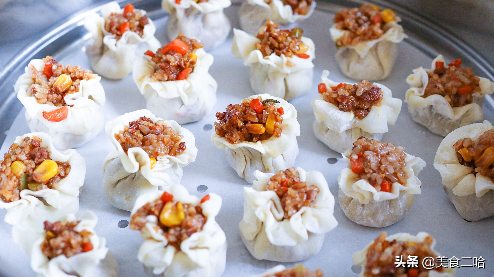 烧麦馅料的烧麦皮正确配方,烧麦的做法烧麦皮捏法