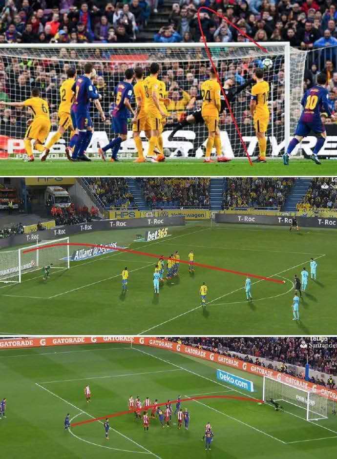 梅西无解式任意球,梅西任意球利物浦任意球