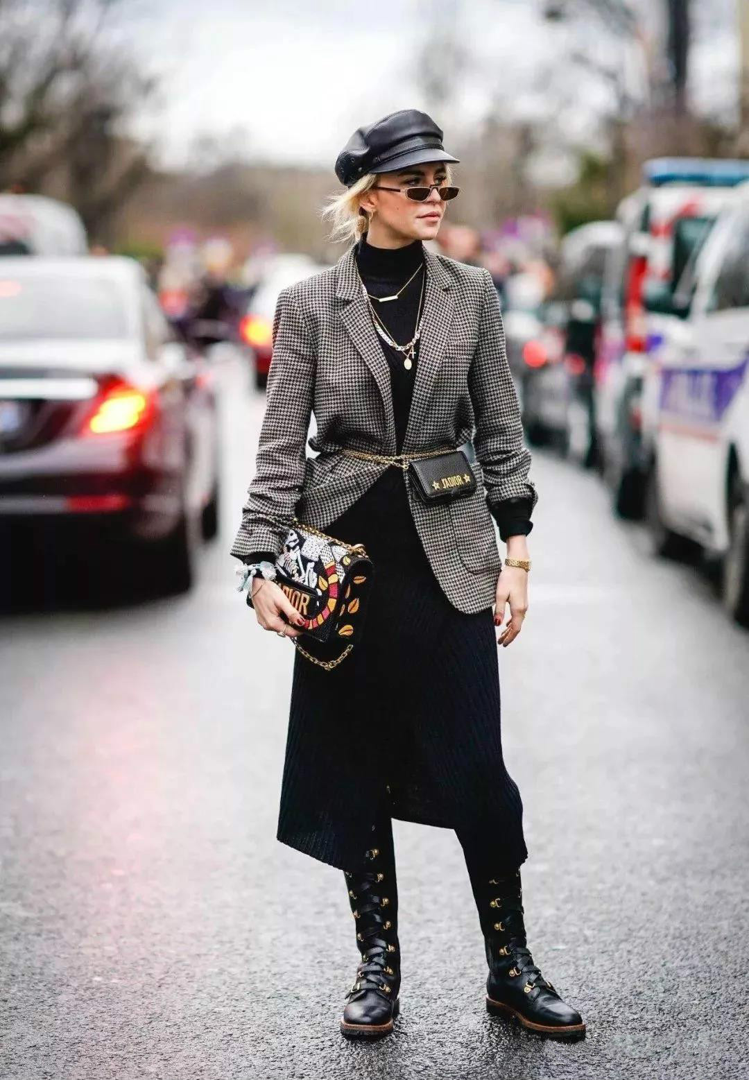 秋冬马丁靴显高显瘦穿搭技巧,短腿粗腿穿马丁靴